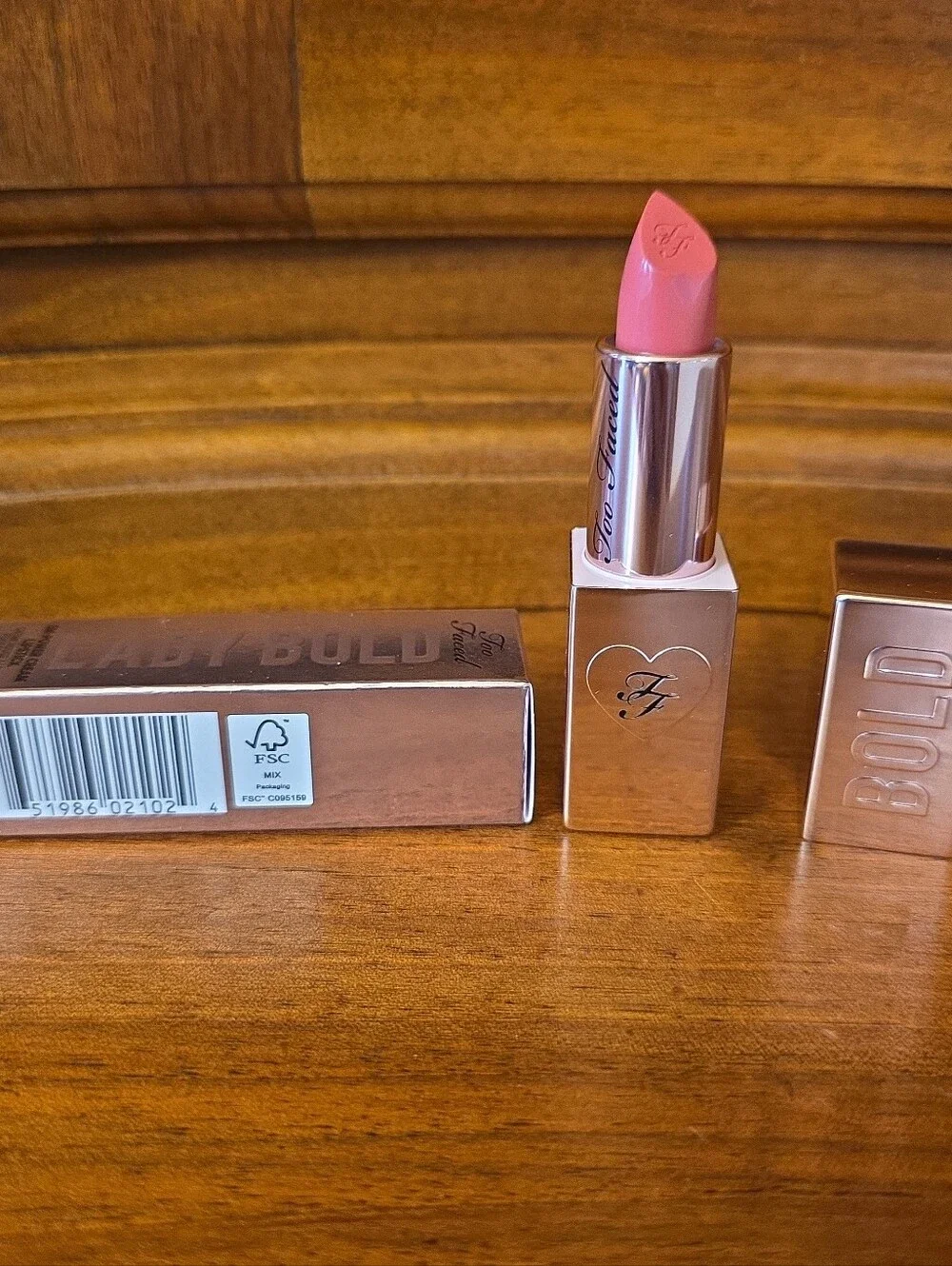 Too Faced Lady Bold EM-Power Cream Lipstick, Dear Diary .11oz--NIB